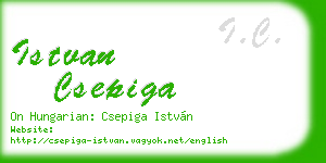 istvan csepiga business card